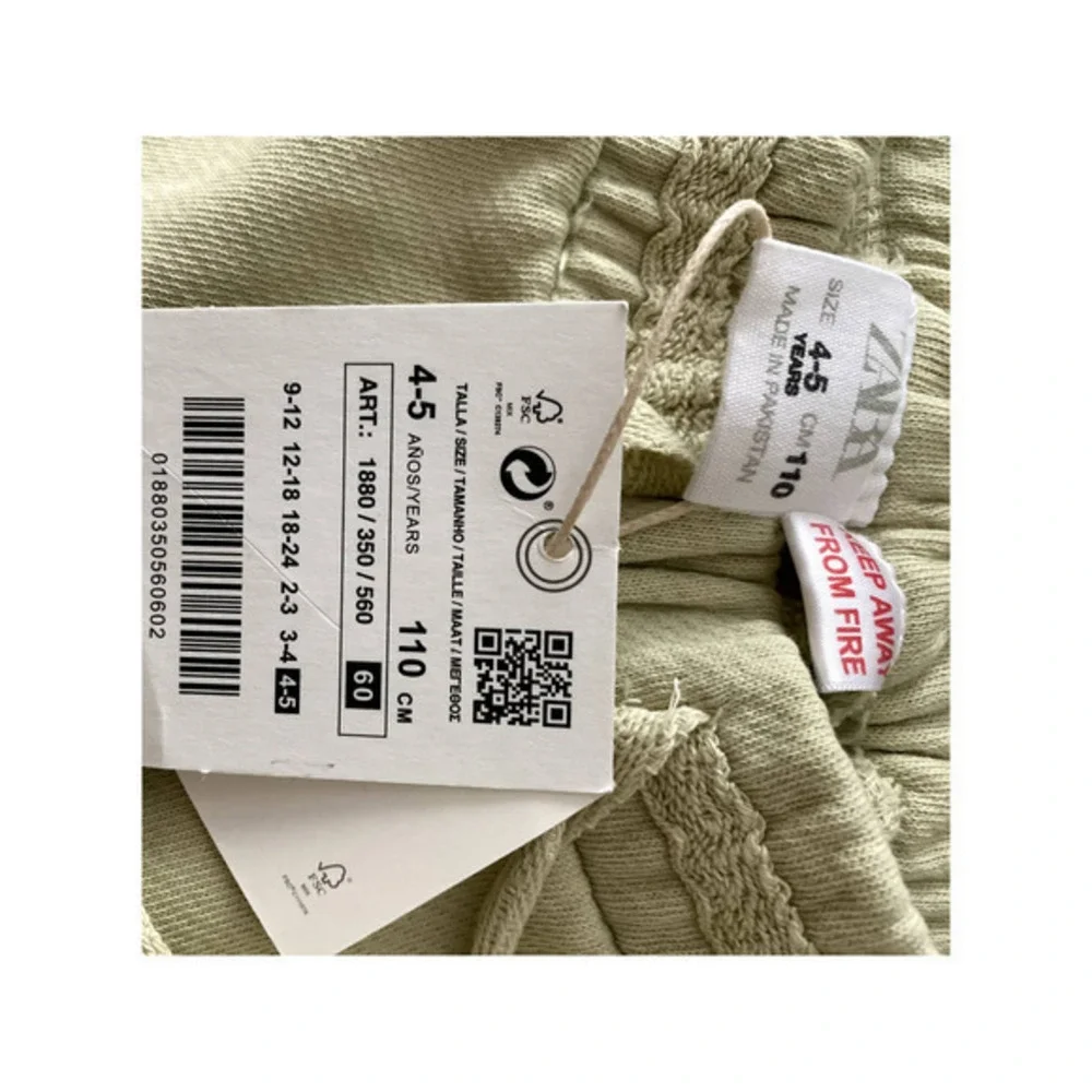 Zara Girls 4-5y Terry Shorts‎